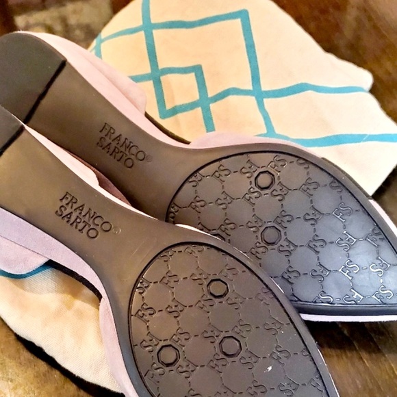 NWT Franco Sarto “Harlan” Suede Color-block D’Orsay Flats (7.5) - Picture 5 of 7